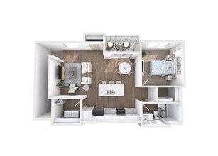 A4 with Attached Garage 2051-G floor plan